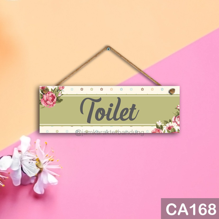 Jam Karakter Bandung - Wall Decor Hiasan Pajangan Dinding Rumah Tulisan Doa Masuk Keluar Toilet Kama