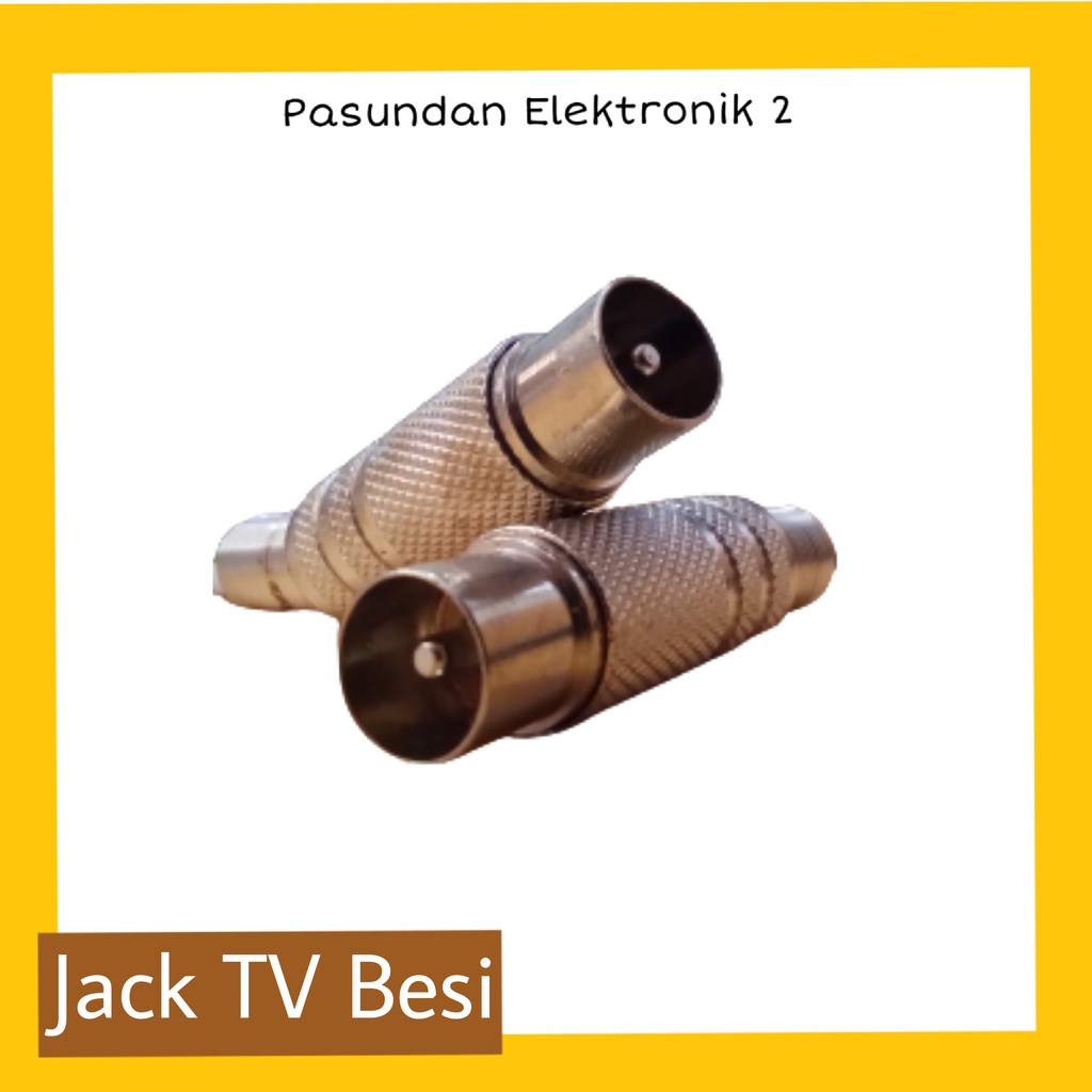 Jack Antena TV Besi Male/ Jack TV Besi Cowok / Jack TV Nikel