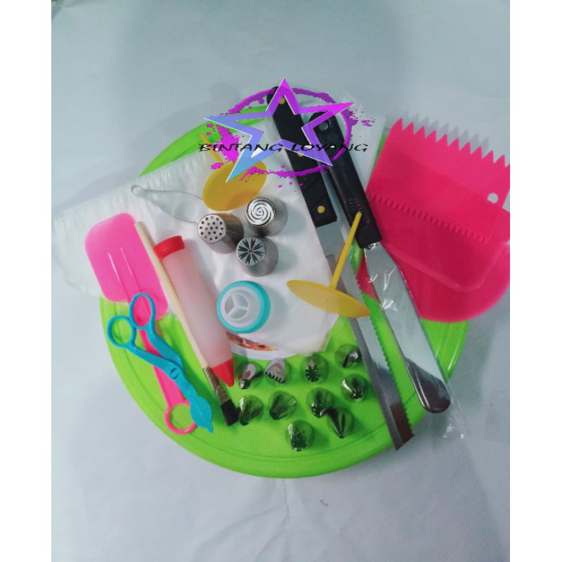 PROMO SET 32 DEKORASI KUE ULANG TAHUN / DEKORASI KUE PERNIKAHAN / DEKORASI KUE TART MURAH