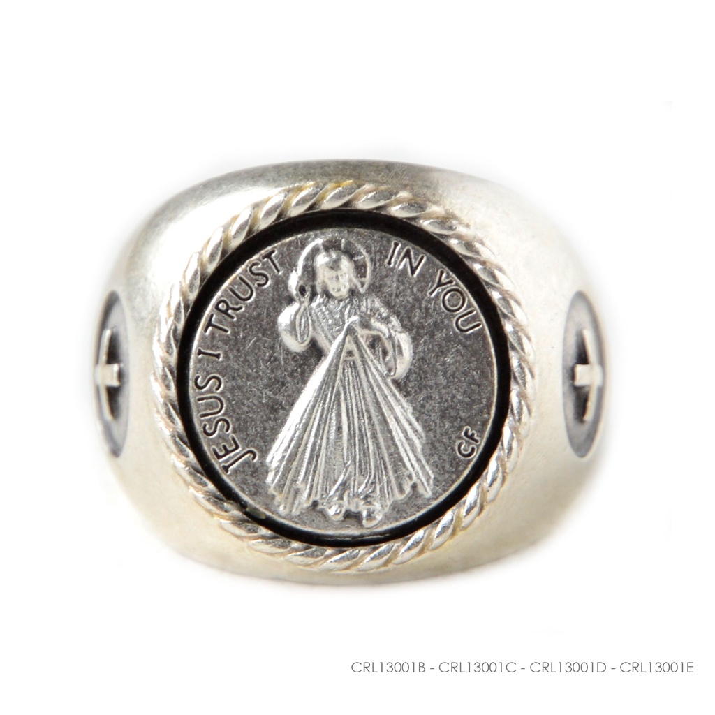 Cincin Gambar  Yesus Koronka Rohani Katolik