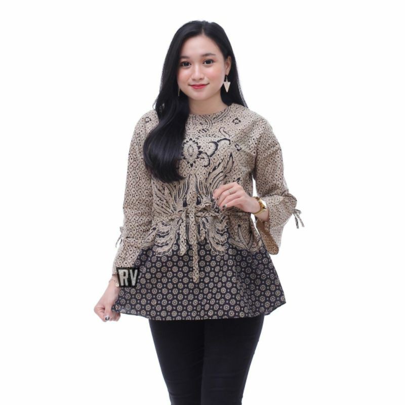 Blouse Batik Wanita Murah Couple Atasan Batik Wanita Blus Batik 100 Ribu 3