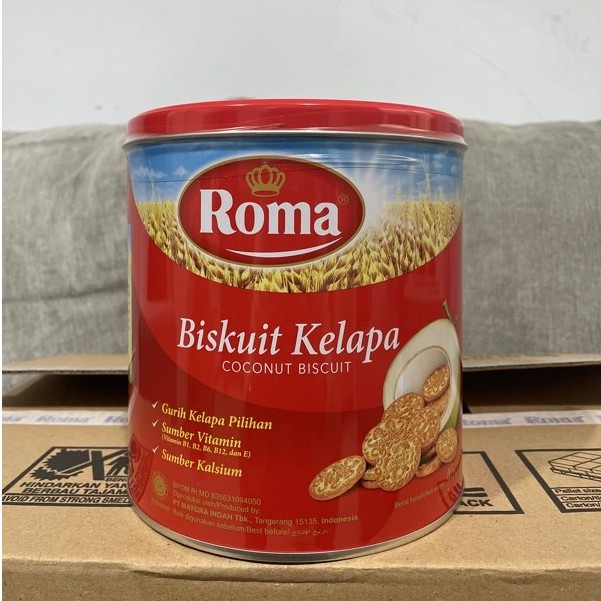 Roma Kelapa Kelapa Kaleng Toples Tin