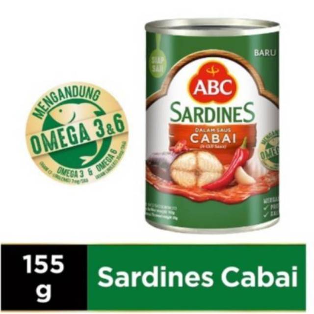 Sarden Abc / Sardines Abc 155gram/ 1pcs