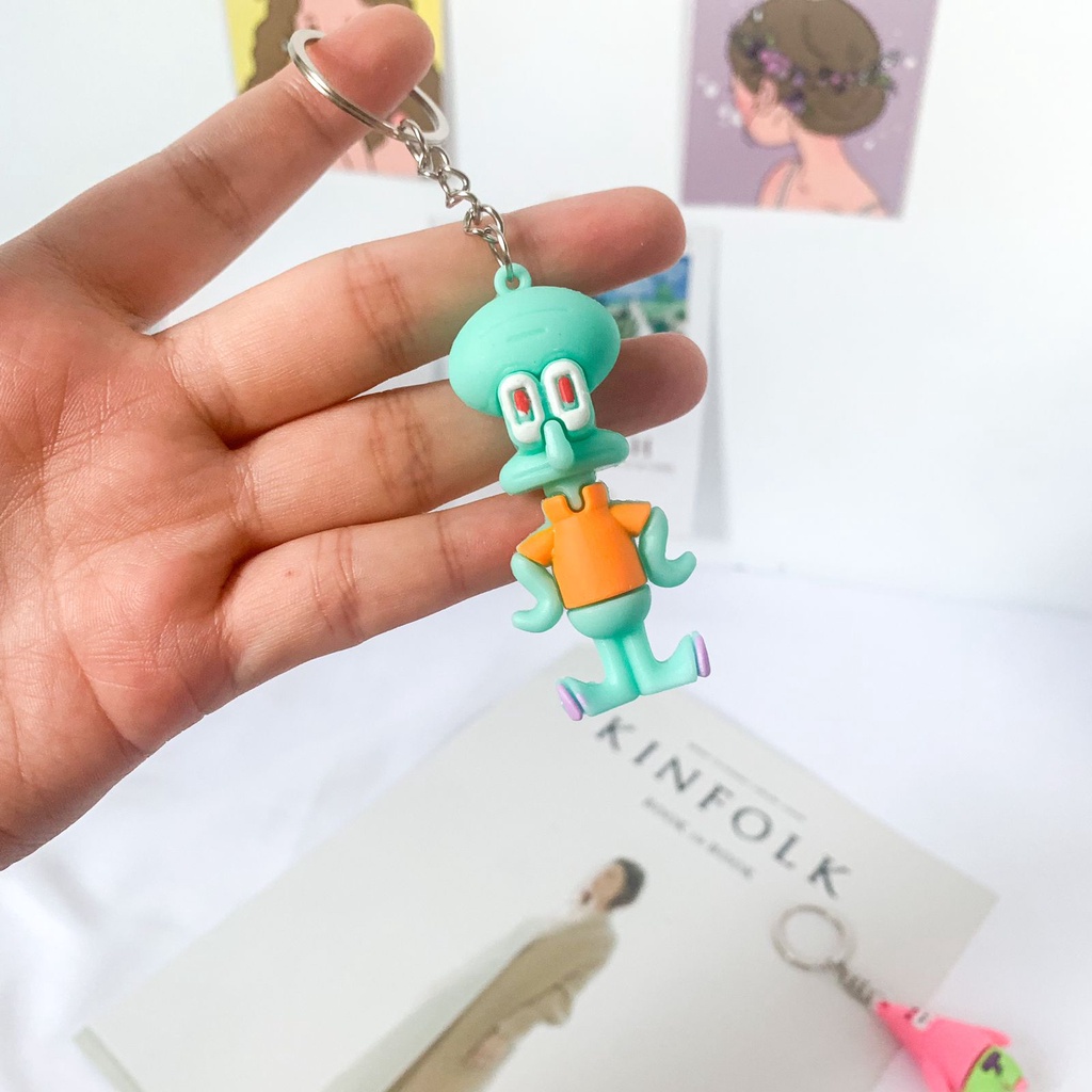 Gantungan Kunci Spongebob and Friends KEYCHAIN KEYRINGS ganci lucu kado unik aksesoris tas by MANDI CANTIK-3