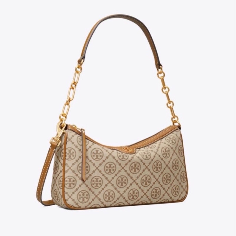[ORIGINAL 100%] TORY BURCH T MONOGRAM JACQUARD CHAIN SHOULDER