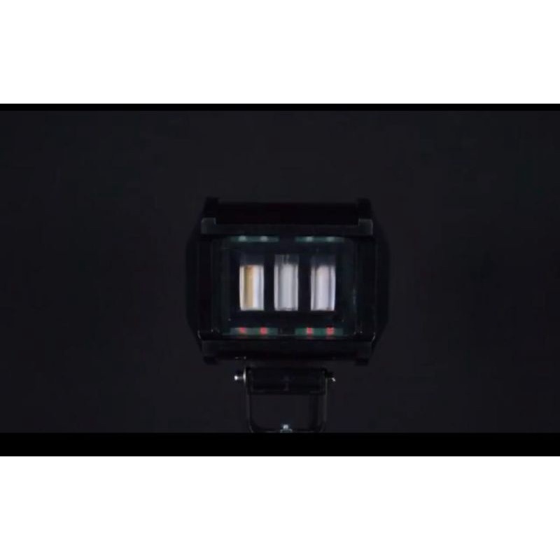 Lampu Tembak Sorot LED Daymaker 3 Mata Lensa 6D LED Cwl  Kotak - Lampu Daymaker Kotak Mini 3 Mata