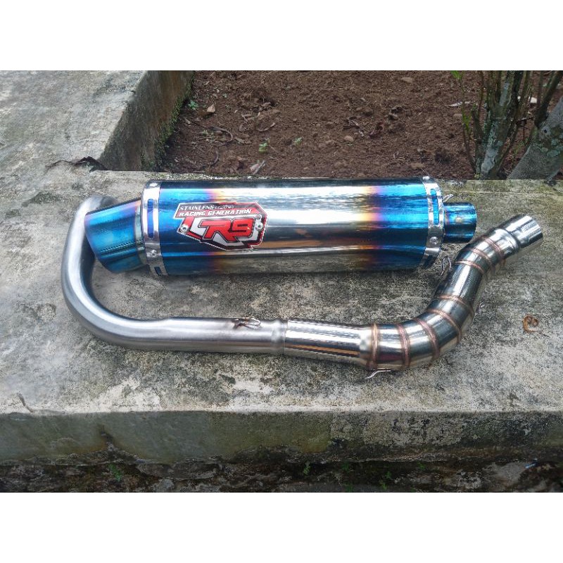 KNALPOT R9 (INLET 38/50) BEAT MIO VARIO AEROX SCOOPY NMAX PCX ADV LEXI GENIO FREEGO XRIDE SPACY DLL