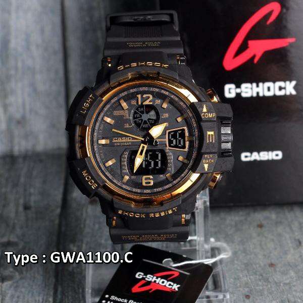 BEST SELLER G-Shock Casio GWA1100C Gold Black TERMURAH  , Jam Tangan Water resist rendah