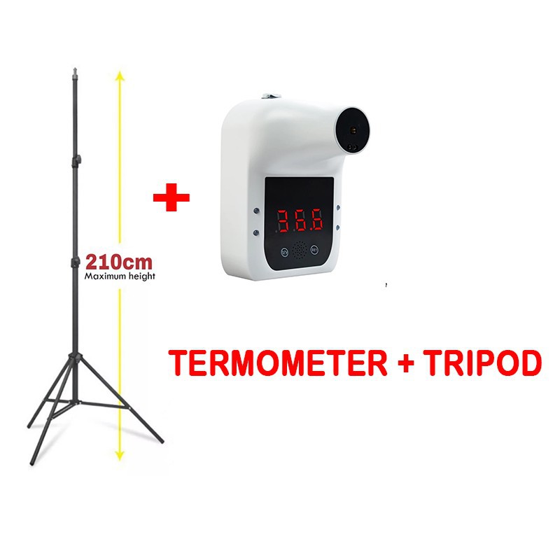 NS - Wall Termometer Counter Dinding Pengukur Suhu Badan Tempel GP100