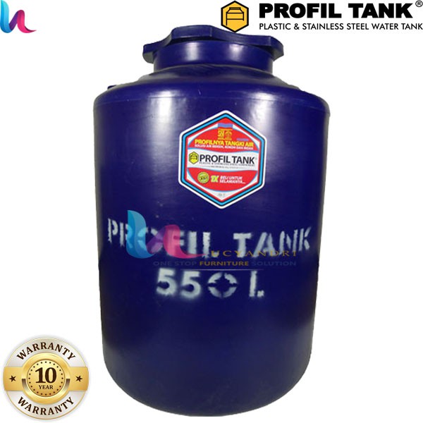 Tangki Air Plastik Profil Tank TDA 550 LPlastic HDPE, Tandon Air, Toren Air Water Tank