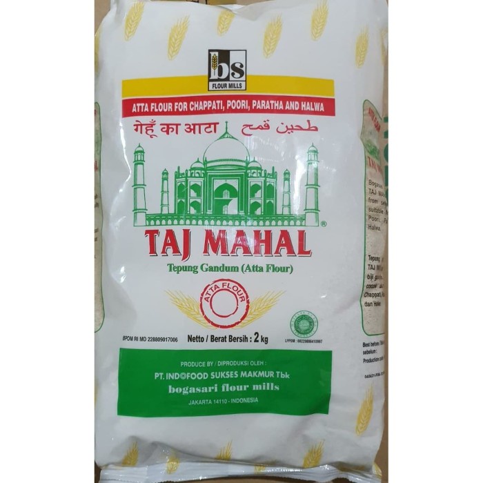 

Ds11D0 Taj Mahal Tepung Gandum (Atta Flour) 2Kg G6040B