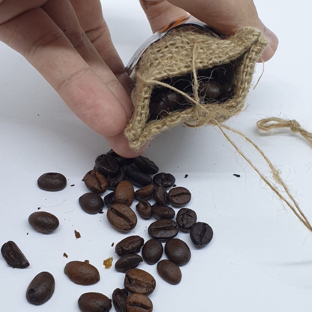 Pengharum ruangan aroma KOPI pewangi ruangan parfum mobil sachet karung goni mudah di gunakan NBKS