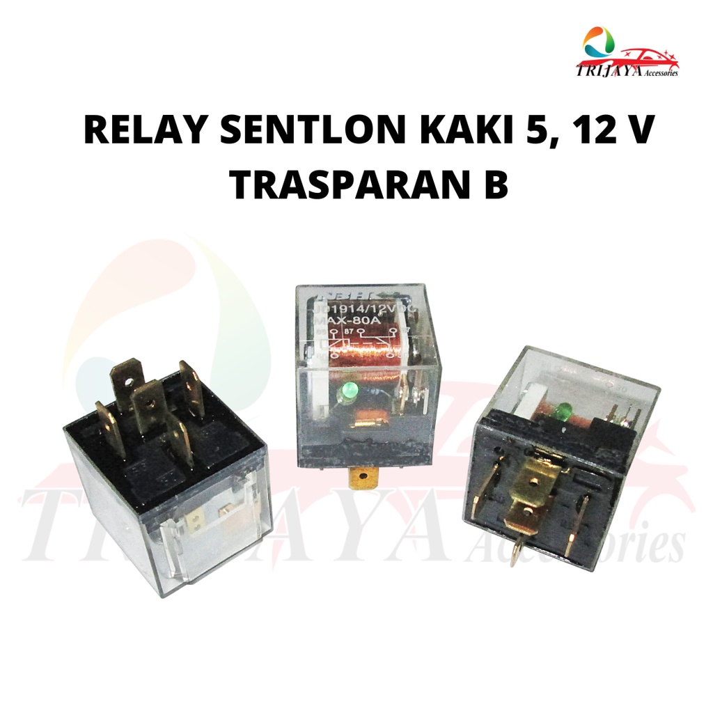 Jual RELAY KAKI 5 12V 80A TRANSPARAN Shopee Indonesia