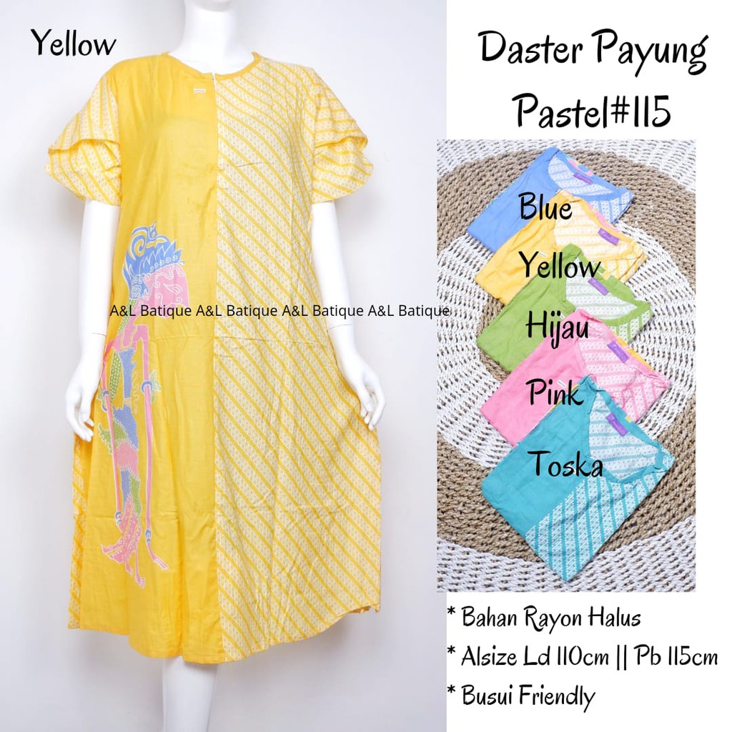 Daster payung wayang pastel