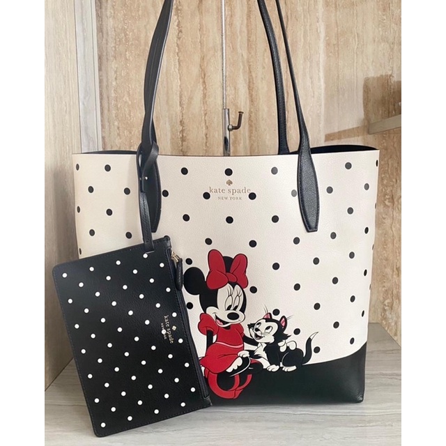 tas kate spade tote disney minnie reversible tote bag