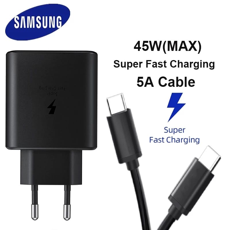 Charger Samsung Galaxy S22 Ultra / S22+/S22 Super Fast 45W Original 100% NEW