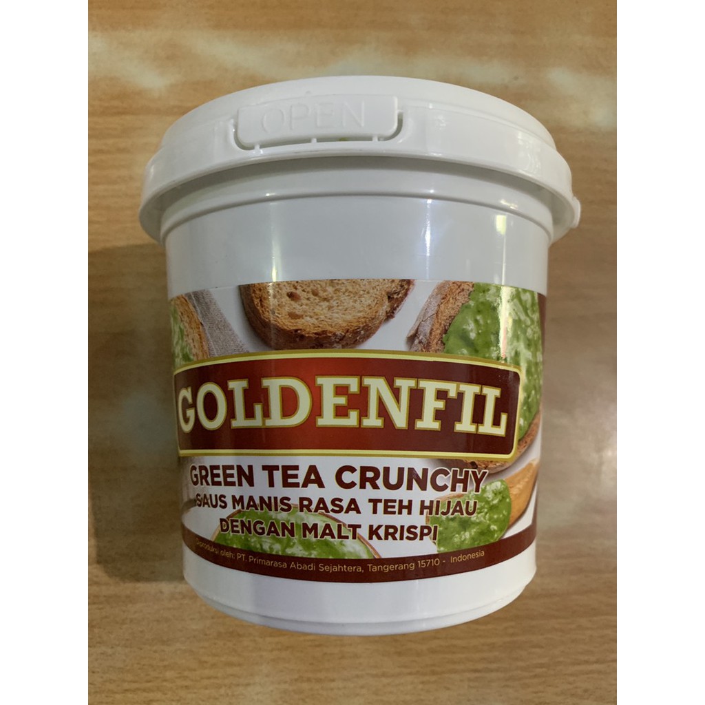 

Goldenfill Green tea crunchy 1 kg / selai jam filling isian Goldenfil