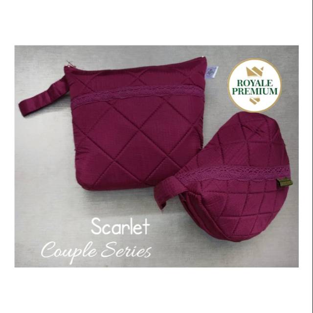 Mukena Couple Ibu Anak Royale Premium Scarlet