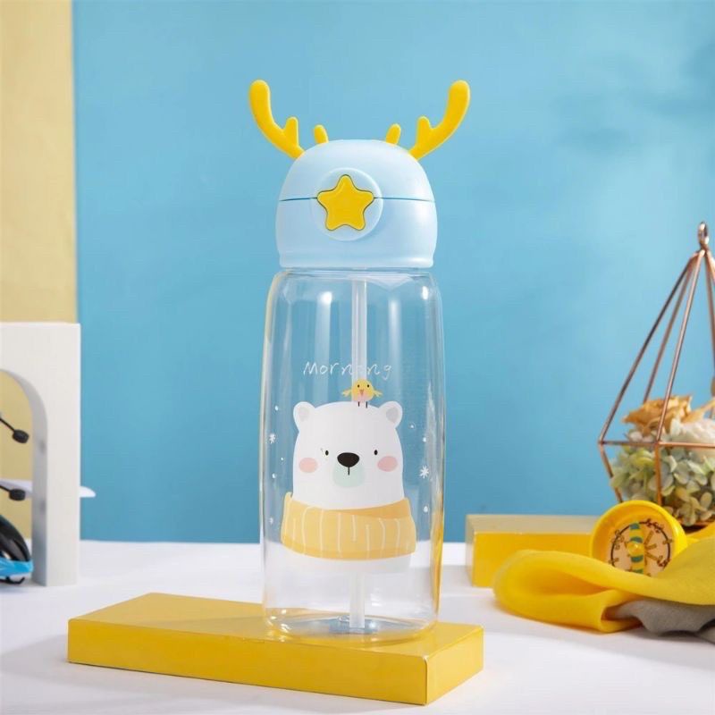 Botol Minum Anak 600ml Tanduk Rusa | Botol BPA Free