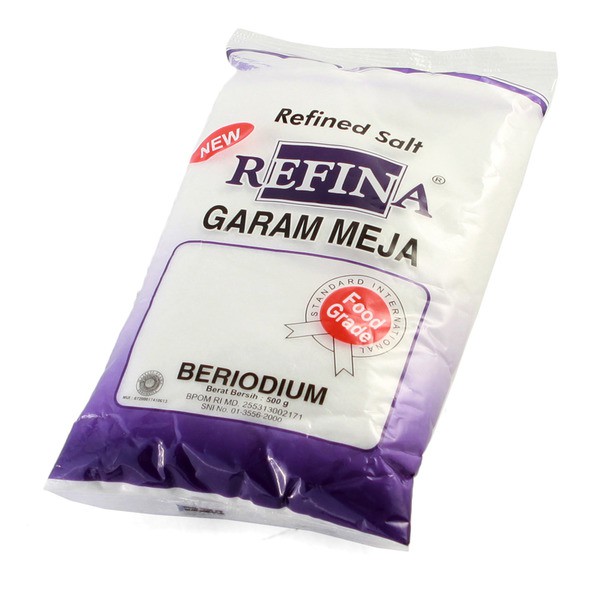 

REFINA Garam Meja Beriodium 500gr - Garam Masak Mengandung Yodium