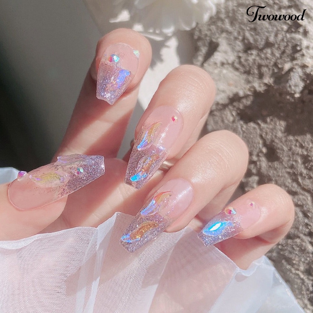 1 Kotak Ornamen Efek Visual Dapat Dilepas Untuk Dekorasi Nail Art