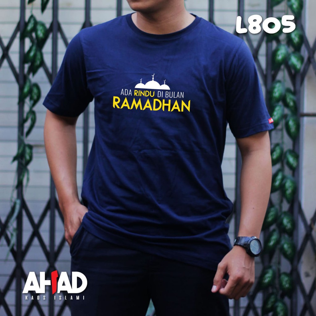 Kaos Islami Ahad - Ada rindu di bulan ramdhan L804