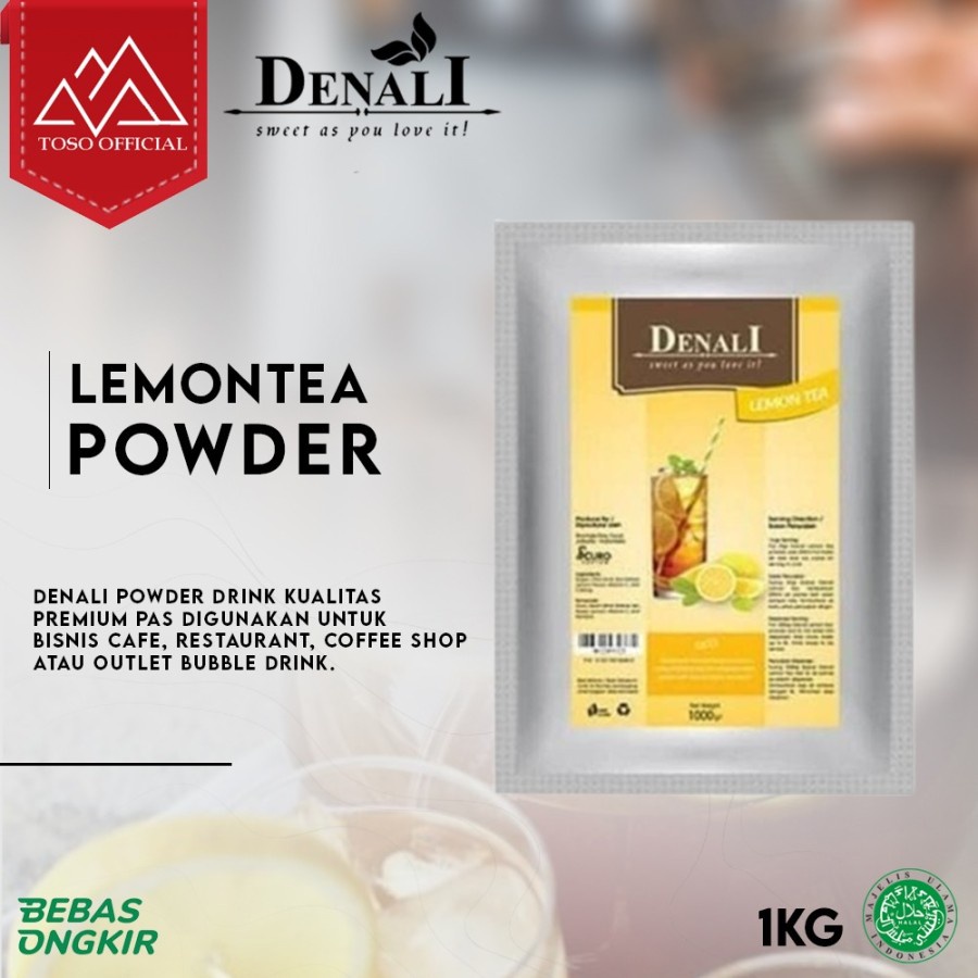 

DENALI LEMON TEA POWDER 1000 GRAM POWDER TEH DENALI RASA LEMON