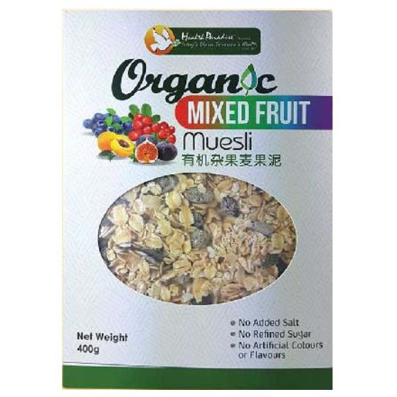 

Organic Mixed Fruit Muesli 400gr Breakfast Cereal (Health Paradise)