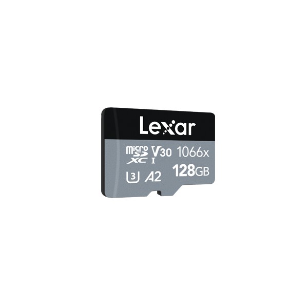 Lexar Professional 1066x micro SDXC 128GB UHS-I Cards SILVER Series