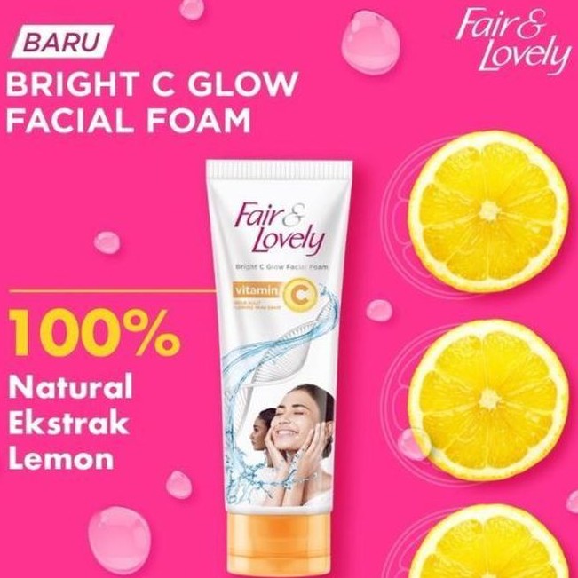 Fair &amp; Lovely Facial Foam Vitamin C [Kuning] - 50gr &amp; 100gr