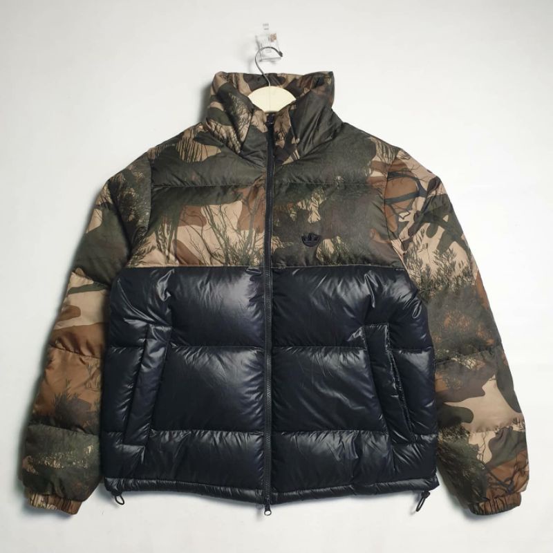 jaket adidas regan down camo reversible original