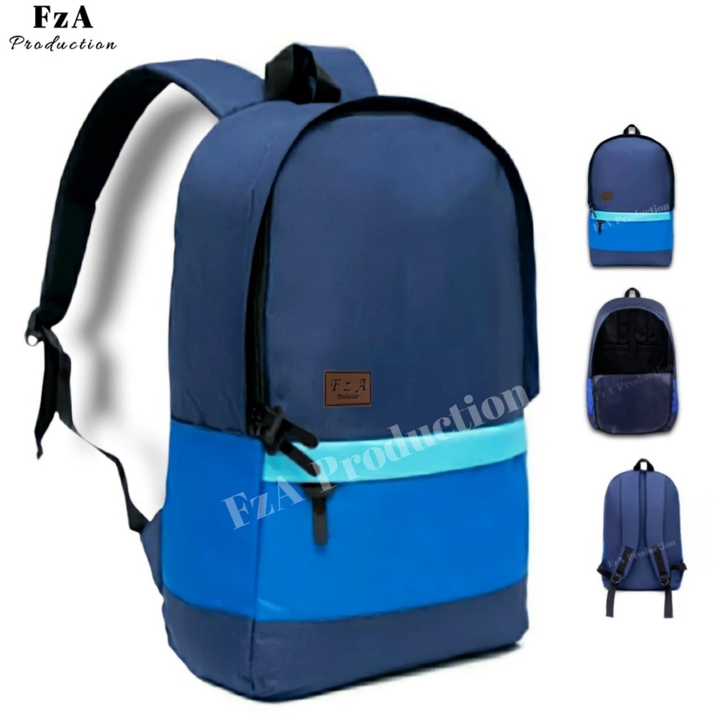 Big Promo..Tas Ransel Distro Casual Pria Wanita Tas Ransel Laptop Premium FREE Tas Waist Bag Trendy