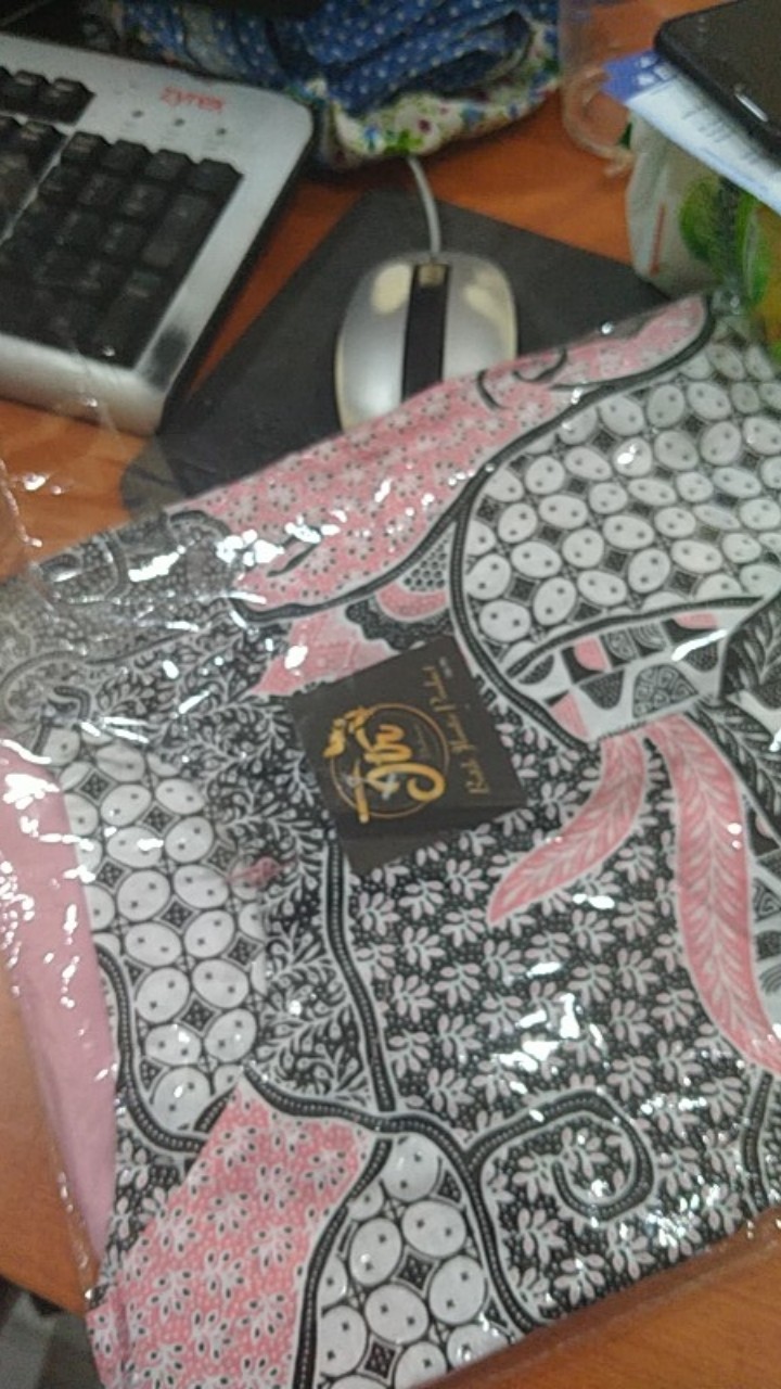 Tey-17 Batik Wanita Asj Sa Hrb026 Kenongo Kemeja Tosca Pendek