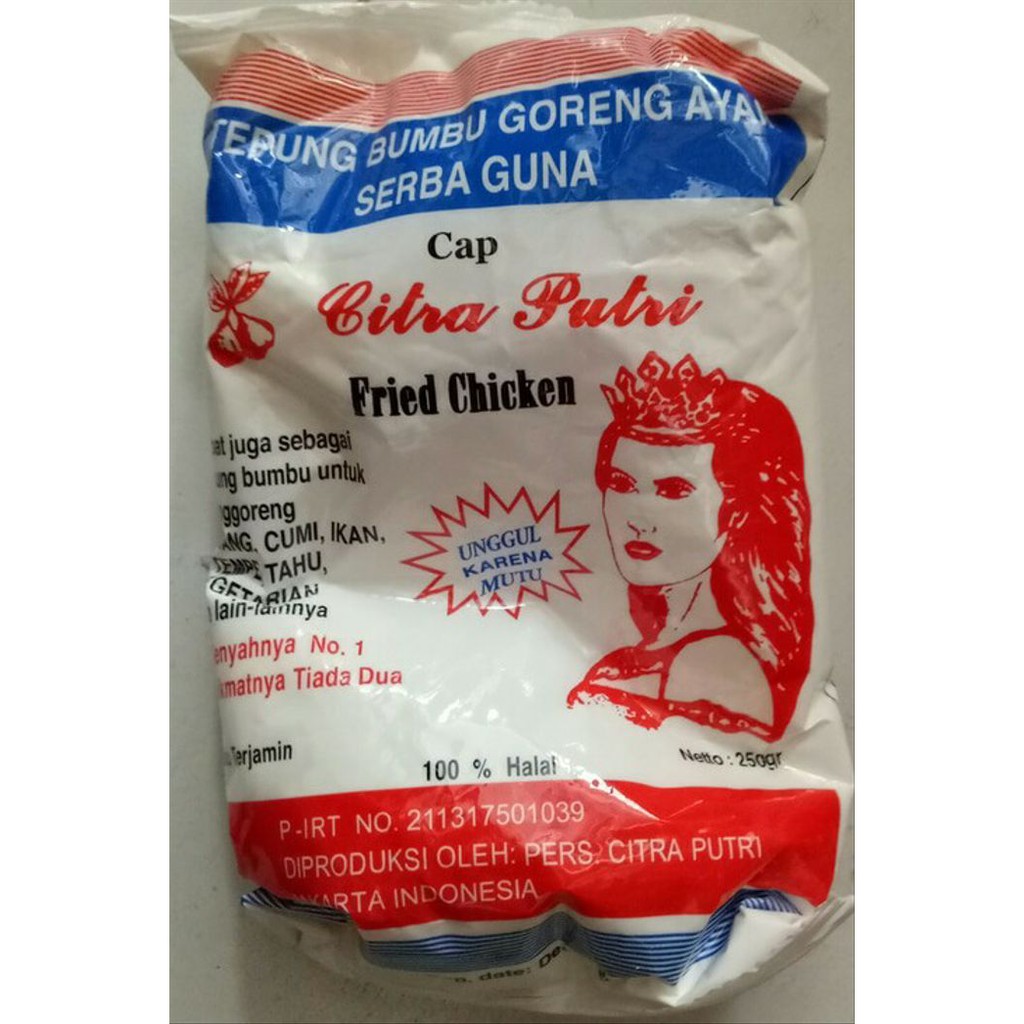 

Tepung Bumbu Goreng Citra Putri isi 250gr