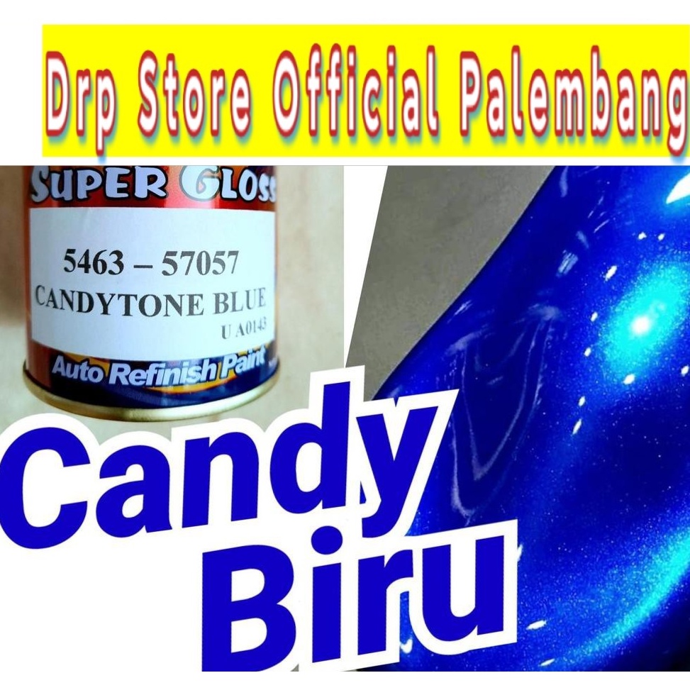 Cat Biru Candy Tone Blue Penta Super Gloss Candytone Transparan Candi Cendi Cendy Cenditon (ART. K45