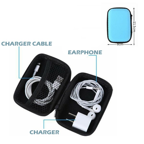 Earphone case/ Organizer Kotak penyimpanan Earphone Medium - LPM Shop