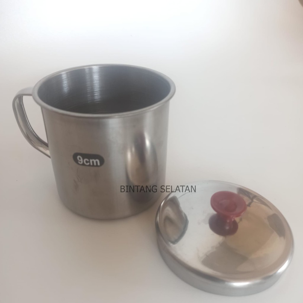 MUG CANGKIR WADAH STAINLESS SUBRON 8CM