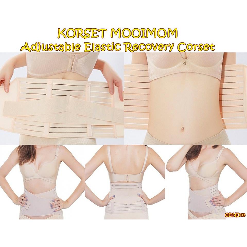 GEND03 KORSET MOOI MOM C2302C ADJUSTABLE ELASTIC RECOVERY CORSET