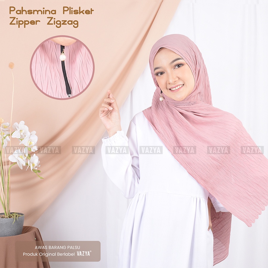 Pashmina Plisket Zipper