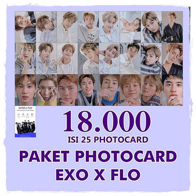 PAKET PHOTOCARD EXO X FLO
