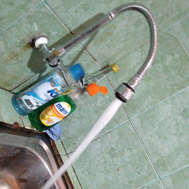 Kran Angsa Flexible Kepala Kecil Engkel 1/2 Chrome