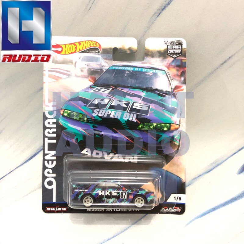 Original Hot Wheels / Diecast HKS Advan 87 Nissan Skyline GTR GT-R R32 Miniatur Car