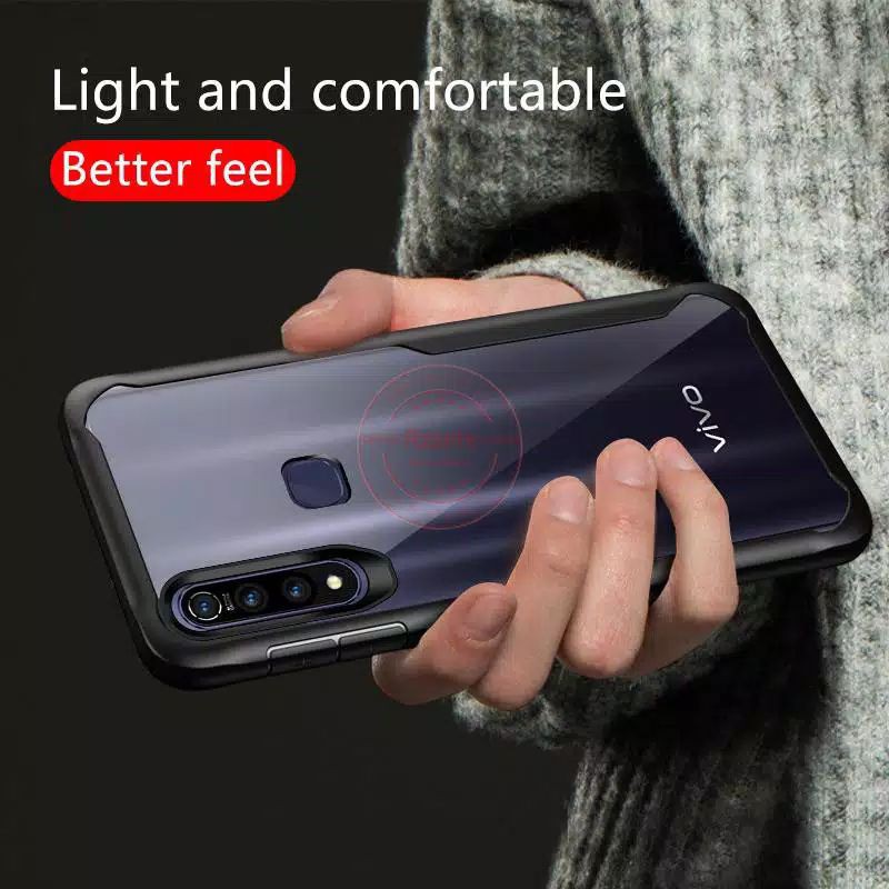 Case Vivo Y12 Y15 Y17 Softcase Hardcase Shield Luxury Clear Transparan Bening Premium