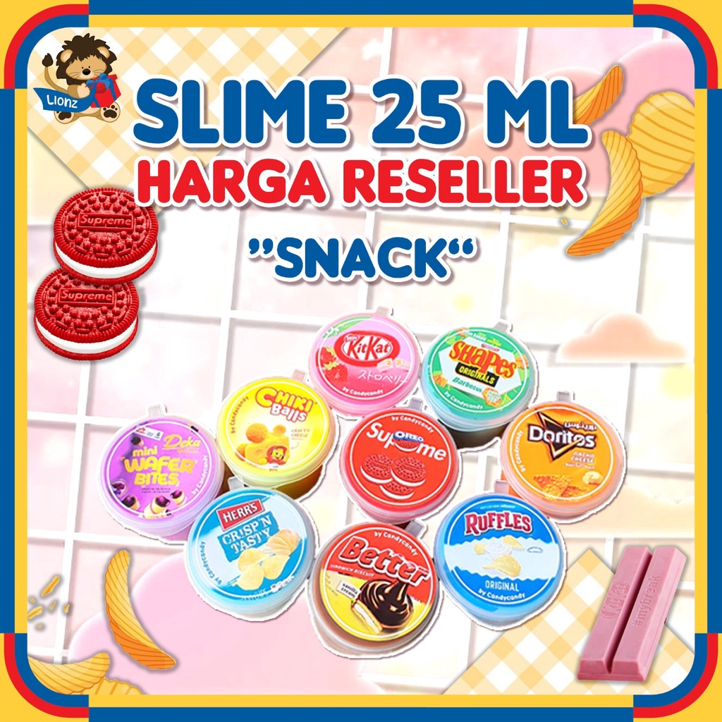 slime mini snack harga grosir by Lionz.idn