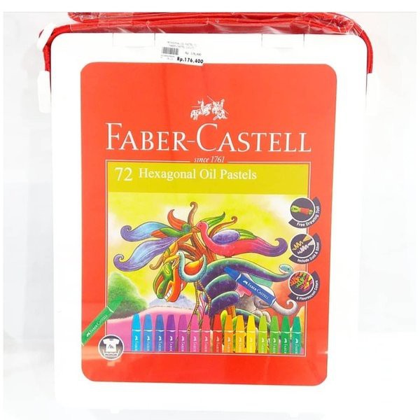 

Crayon oil pastel hexagonal Faber Castell 72 warna