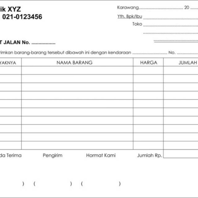 

Cetak nota 2 warna