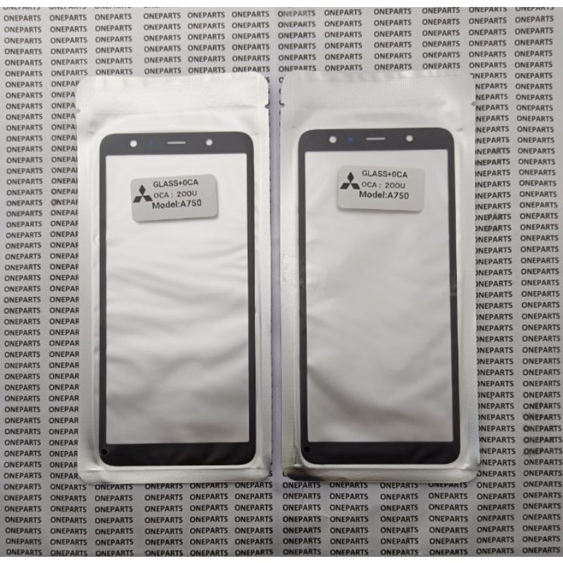 KACA GLASS LCD PLUS LEM OCA SAMSUNG GALAXY A750 A7 2018 ORIGINAL