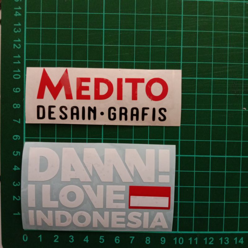 Sticker Cutting DAMN I Love Indonesia