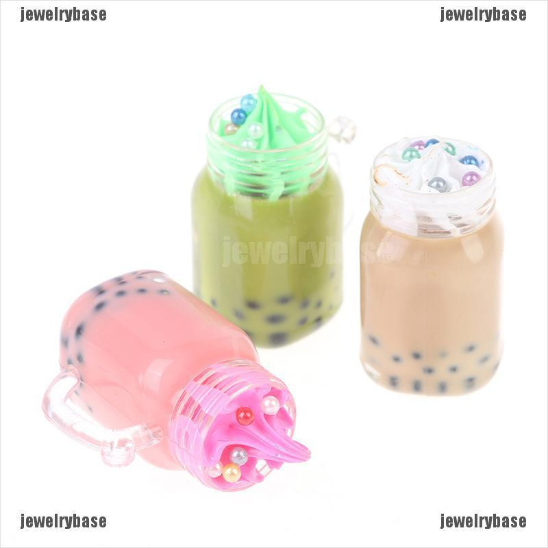 Base 1Pc Mainan Miniatur Gelas Milk Tea Skala 1: 6 Untuk Aksesoris Rumah Boneka 1 / 6