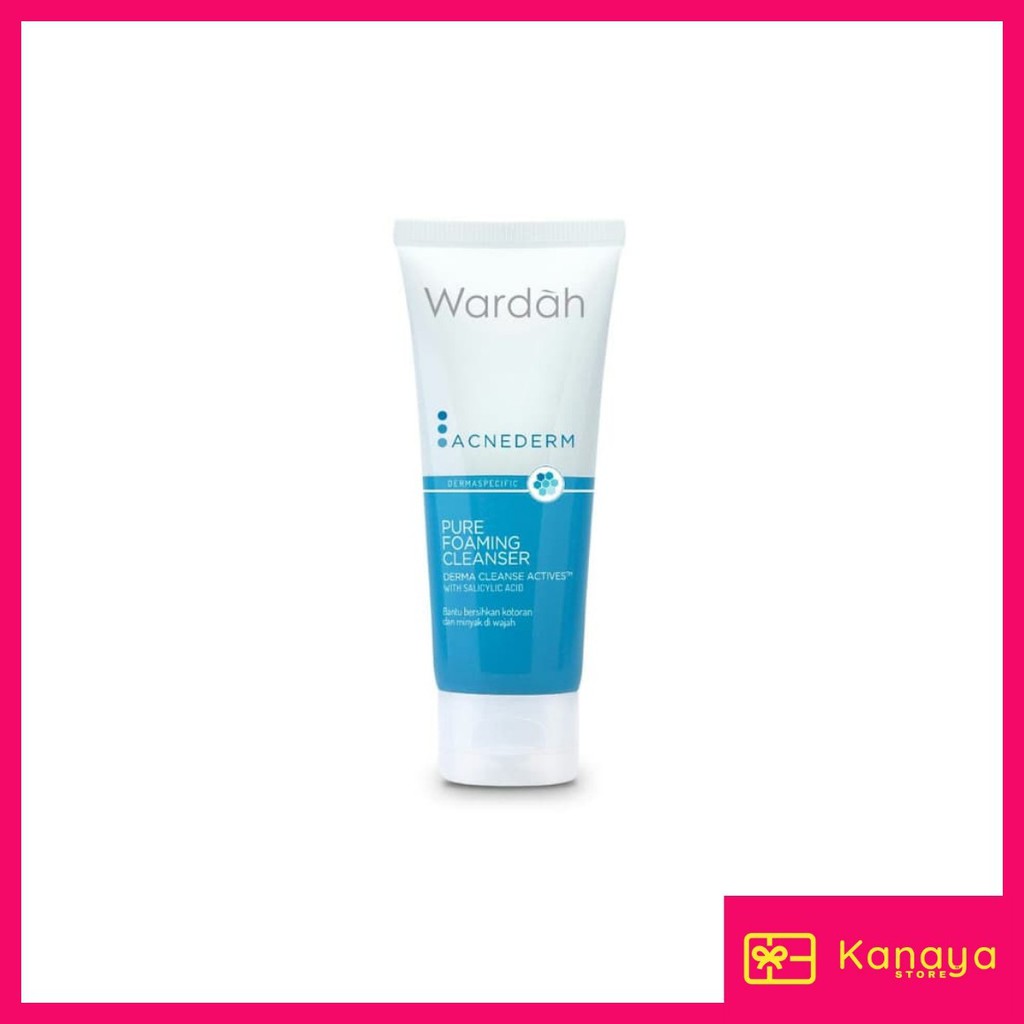 (BISA COD) Wardah Acnederm Pure Foaming Cleanser 60 ml